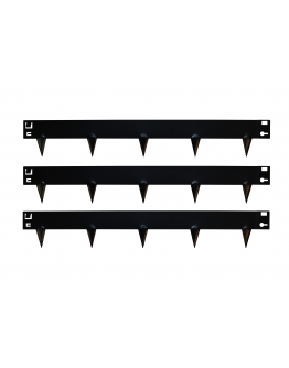 Kantopsluiting Zwart Gecoat – 106 x 16 cm 
